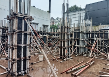 THI CÔNG MÓNG VÀ TẦNG HẦM BIỆT THỰ TÂN CỔ ĐIỂN
