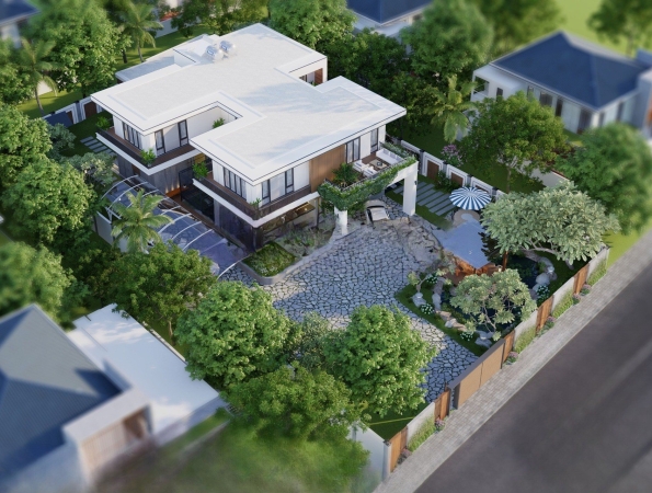 Nhà Hiện Đại 2 Tầng rộng 800 m2